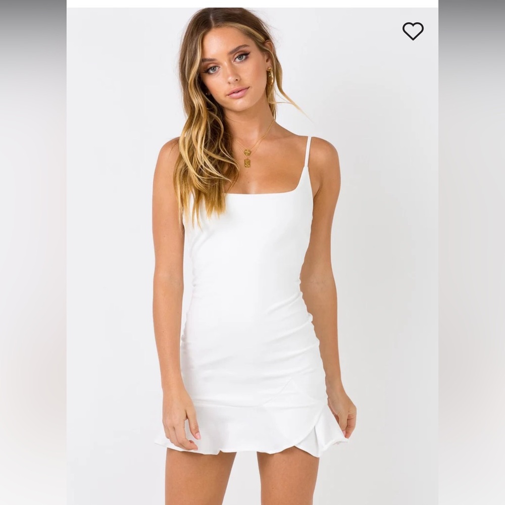 KIRIBATI MINI DRESS WHITE PRINCESS POLLY